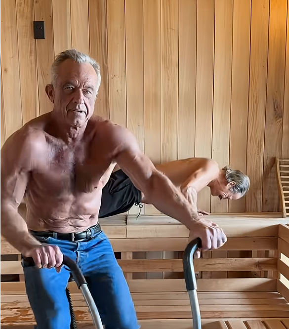 RFK working out with Kid Rock